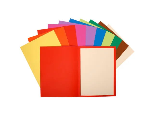 10 dossiermappen FLASH 220 -100% gerecycleerd -24x32cm Assorti