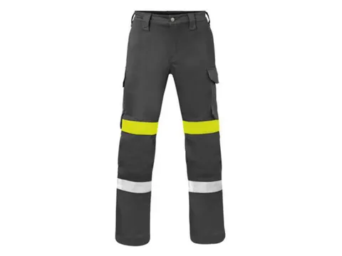 Pantalon de travail Havep 80359 FORCE+ CLASS 1, gris anthracite/jaune,