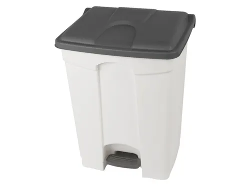 pedaalemmer,1x70l,HxBxD 673x495x412mm,romp PP wit,deksel PP grijs