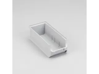 magazijnbak,HxBxD 75x102x215mm,PP,grijs - 1