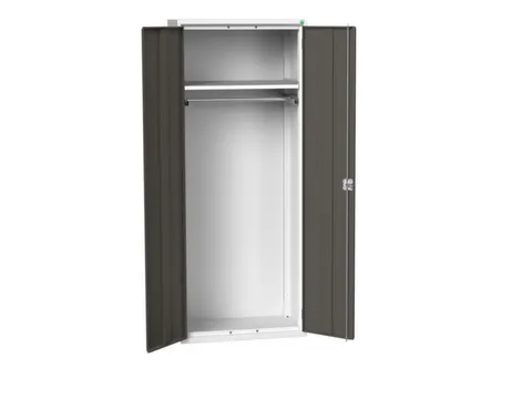 Lockerkast 2000x800x550mm 1 vak, dubbele vleugeldeur, RAL7035 +RAL7016