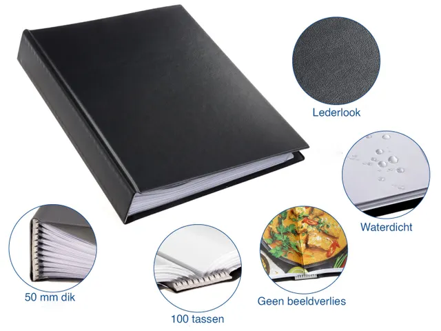 Showmap Rillstab A4 RI99494 10 Kanaals 100 Tas Zwart