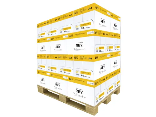 Kopieerpapier Rey Text Graphics A4 80 Gram Wit Pallet