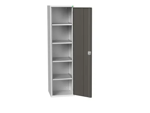 universele kast,HxBxD 2000x525x550mm,4xStalen bodem,draaigrendelslot