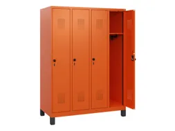 schoollocker,HxBxD 1630x1200x500mm,4vak,vak B 300mm,draaigrendel