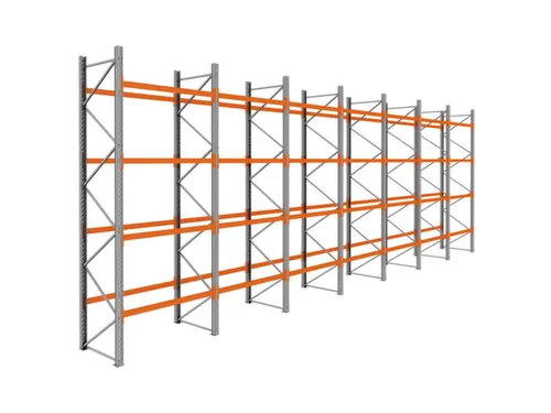 palletstelling,basis+6xaanbouw,HxBxD 4620x13575x1100mm,vakl. 3000kg
