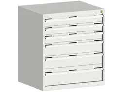 ladekast 900x800x650mm 6laden zware lasten RAL7035 front RAL7035