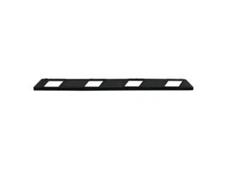 parkeerplaatsbegrenzing,B 1800mm,recyclebaar rubber,zwart/wit - 1