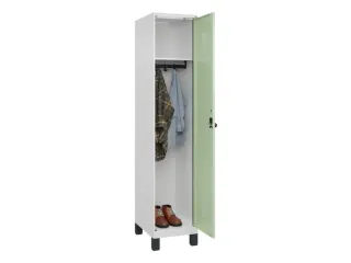 locker,HxBxD 1950x400x500mm,1vak,vak B 400mm,draaigrendel,voeten - 1