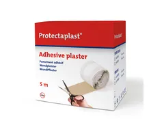 Elastische pleister Protectaplast bruin op rol 6cmx5m