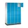 lockerkast,RAL 7035/RAL 5012,HxBxD 1950x1220x500mm,4x5vakken,cil.-slot