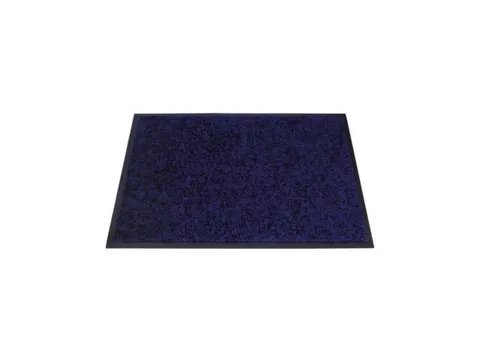 Schoonloopmat Binnen 40x60 Cm Wasbaar Donkerblauw 2 Stuks