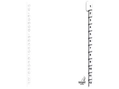 Tabbladen Kangaro A4 23-gaats PK412CM 1-12 genummerd karton