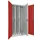 verticale kast cil.slot HxBxD 1950x1000x600mm RAL7035 front RAL3000