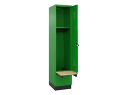 locker met bank,HxBxD 1950x400x815mm,1vak,vak B 400mm,draaigrendel