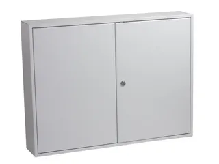 sleutelkast,400haak,HxBxD 550x730x140mm,romp grijs,front grijs - 1