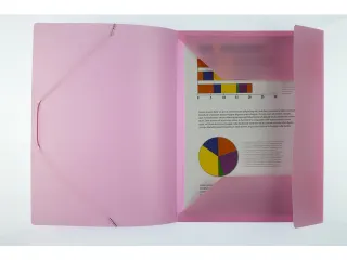 Elastomap Kangaro A4 PP volle kleur roze - 3