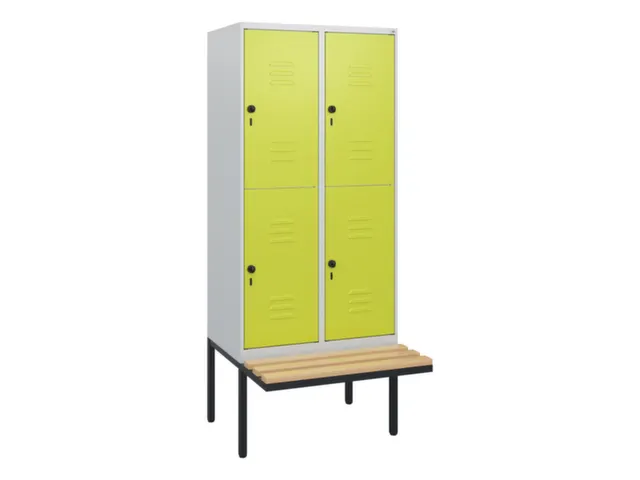 Dubbeldekse dekenkist,HxBxD 1950x800x815mm,2x2vak.,vak B 400mm