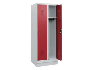 schoollocker,HxBxD 1630x600x500mm,2vak,vak B 300mm,cil.-slot,sokkel - 1