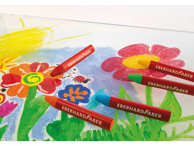Raamkrijt Eberhard Faber etui a 12 stuks assorti