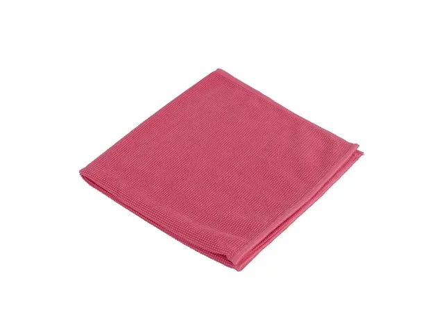 Microvezeldoek Cleaninq prof 40x40cm rood 10 stuks