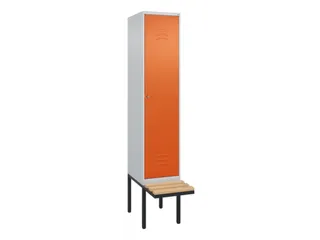 locker met bank,HxBxD 2120x400x815mm,1vak,vak B 400mm,cil.-slot - 1