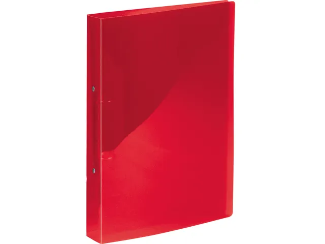 Ringband Kangaro 25 mm 2-rings, A4 formaat. Vervaardigd van PP. Rood t