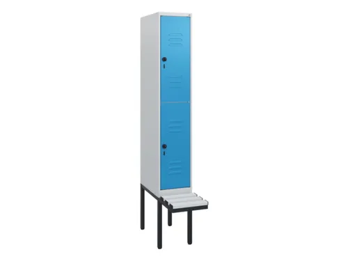 Dubbeldekse dekenkist,HxBxD 1950x300x815mm,1x2vak.,vak B 300mm