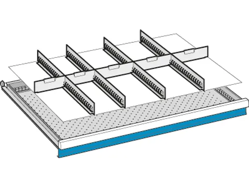 lade-indelingsset,4xsleufwand/5xscheidingsplaat,v. lade 54x36 E