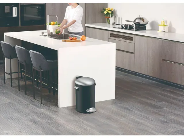 Pedaalemmer Belle Deluxe 20 Liter Zwart & Mat Rvs