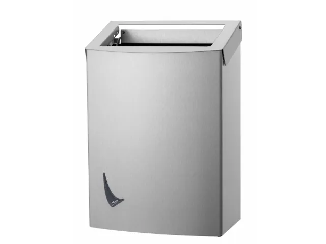 Afvalbak 20 Liter RVS Fingerprint Proof Open