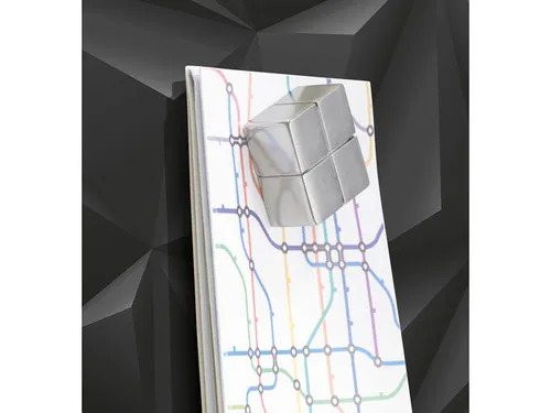 Glas/magneetbord Sigel Artverum 91x46 Zwart Diamond