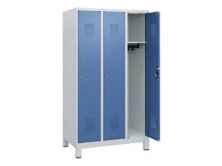 schoollocker,HxBxD 1630x900x500mm,3vak,vak B 300mm,cil.-slot,voeten - 1