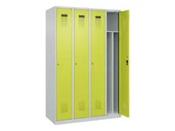 locker voor scheiding van kleding,HxBxD 1850x1200x500mm,4vak