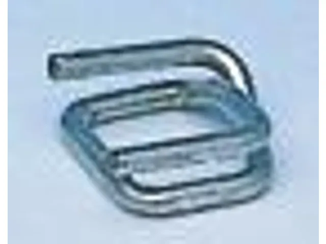 Boucles métalliques galvanisées pour feuillard polyester et composit