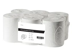 Poetsrol midi cellulose coreless 1-laags 6 Rol