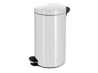 pedaalemmer,20l,HxØ 440x300mm,binnenbak kunststof,romp staal wit - 1