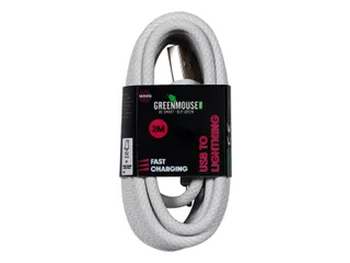 Kabel Green Mouse USB-A naar Lightning data Woven 2m - 2