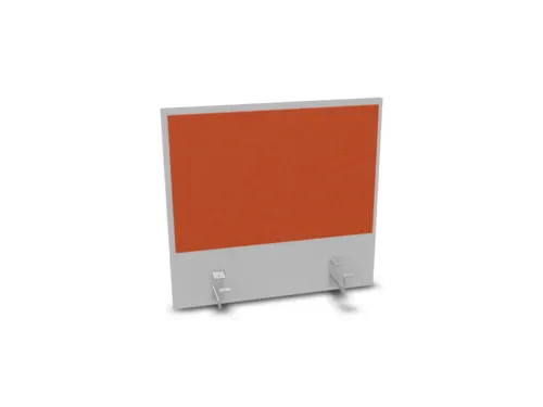 opzetpaneel v. bureau aanbouw achter MP-lichtgrijs BN3012-oranje 600mm
