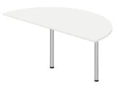 aanbouwtafel,i.h.v.,HxBxD 720-840x1600x800mm,halfrond,Bl-wit