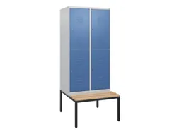 Dubbeldekse dekenkist,HxBxD 1950x800x815mm,2x2vak.,vak B 400mm