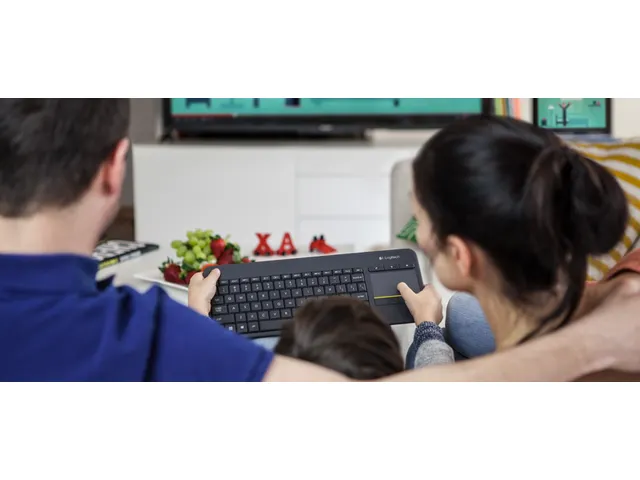 Wireless Touch Keyboard K400 Plus - Zwart, Belge (Azerty)