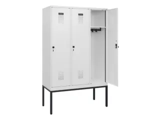 schoollocker,HxBxD 1950x1200x500mm,3vak,vak B 400mm,draaigrendel - 1