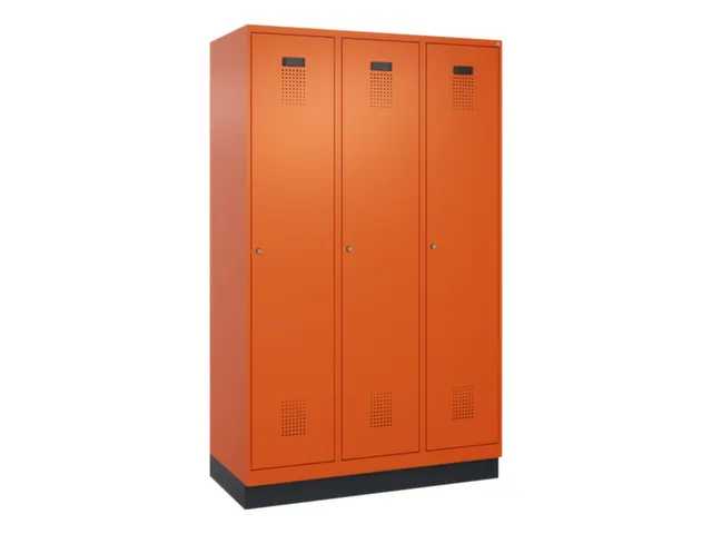 locker voor scheiding van kleding,HxBxD 1950x1200x500mm,3vak