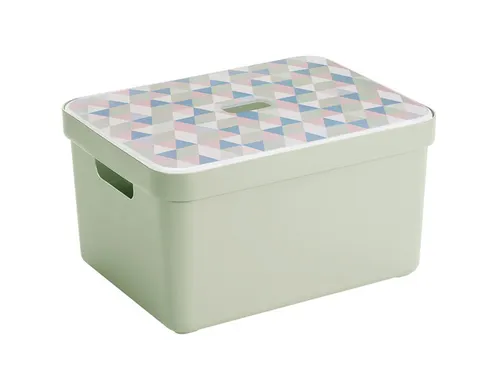 Sigma Home opbergbox 32L groen - 44,5x34,5x24,3cm