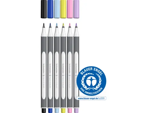 Brushpen Schneider Paint-It 070 5+1 GRATIS assorti V01 kartonetui