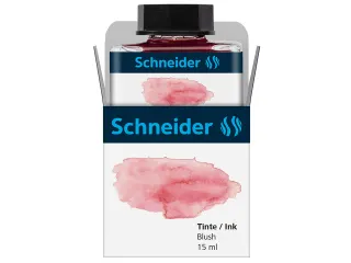 Inktpotje Schneider 15ml pastel Blush rood voor vulpen en rollerball - 2