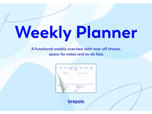 Planner Brepols Weekly planner A4 7d/1p Assorti