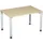 Bureau 4-Poot Hxbxd 680-800X1200X800Mm Ronde Buis Esdoorn