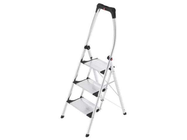 vouwtrapje bordes H 740mm 3treden aluminium